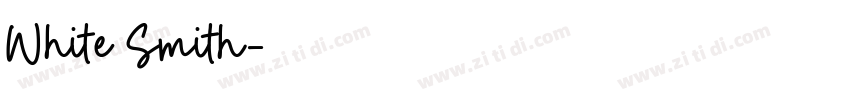 White Smith字体转换